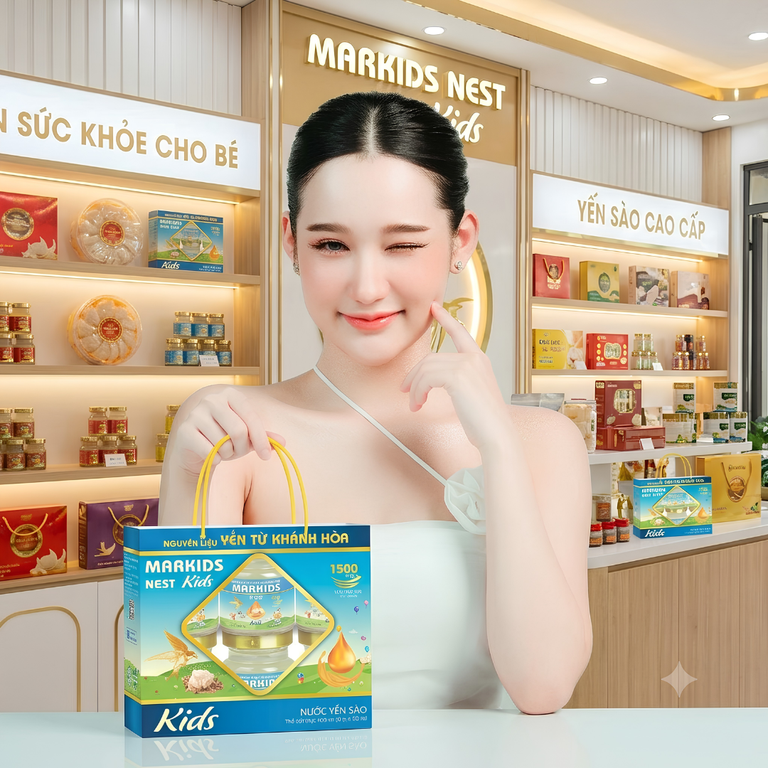 NƯỚC YẾN SÀO MARKIDS NEST KIDS (HỘP XÁCH 6 LỌ)
